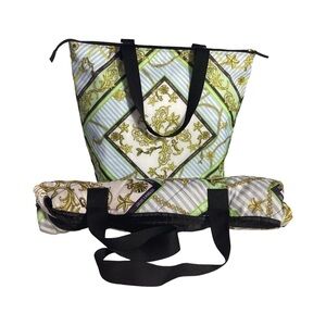 Victoria’s Secret Foil Lined Insulated Cooler Tote Bag & Matching Picnic Mat